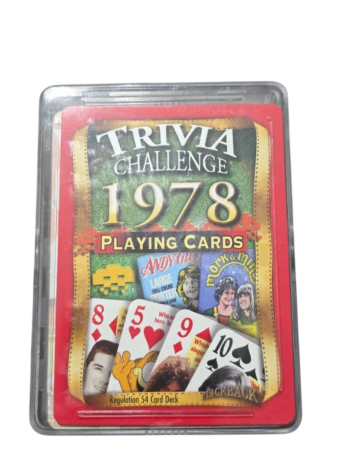 Flickback 1978 Trivia Playing Cards: Birthday or Anniversary Gift - Image 2 of 4
