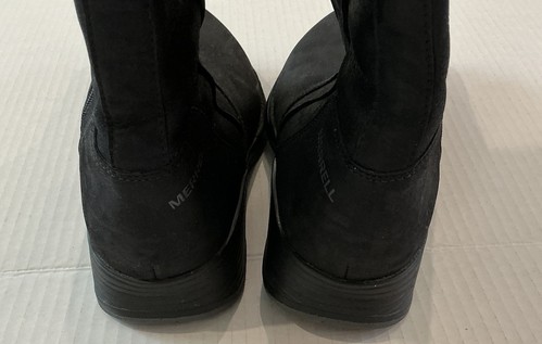 Merrell Women’s Travvy Tall Waterproof Black Leather Boots Size 9 - Picture 4 of 8