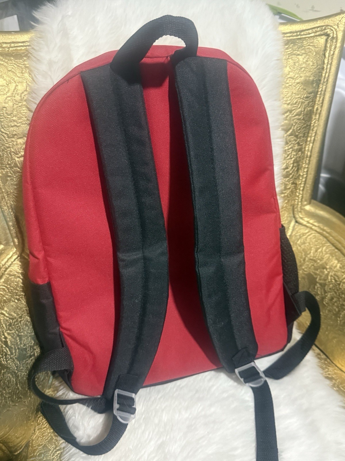Five Nights at Freddy's Unisex Red/Black Glimmering school Backpack image 6
