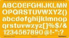 Lettering Stencil 103 Alphabet  Number Drafting Template 282 x 154 mm
