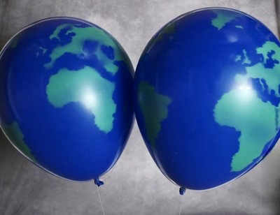 Qualatex 16'' World Globe Printed Balloons 10ct (Q16)