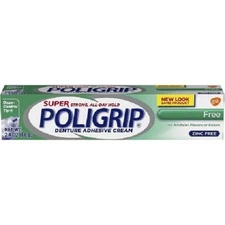 Super Poligrip Free Denture Adhesive Cream