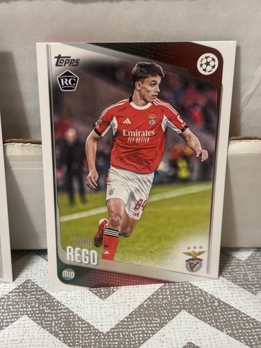 2025-26 Topps FLAGSHIP UEFA Club Competitions #168 João Rego, SL Benfica RC