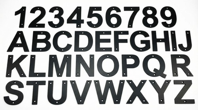#ad #ad Address Numbers And Letters For House Black 4 Inch Screws Included $3.99