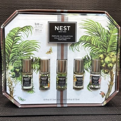 NEST New York Mini Perfume Oil Discovery Set of 5 (0.1oz/3 ml each) BNIB Sealed