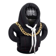 Funny Gear Shift Hoodie Cover, Car Shifter Knob Sweatshirt, Universal Black