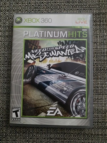 Need for Speed Most Wanted Platinum Hits (Microsoft Xbox 360, 2005) Complete