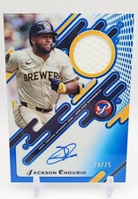 2025 Topps Pristine - Pristine Pieces Autograph Relics Jackson Chourio #PPAR-JC
