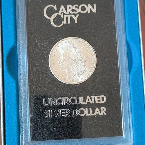 1885 Morgan Silver Dollar Carson City Uncirculated $1 U.S. Mint Certified