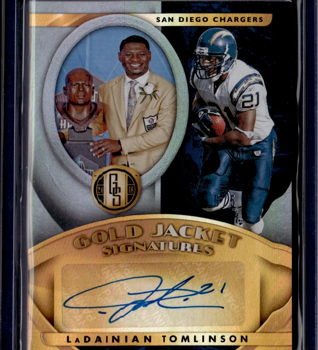 LaDainian Tomlinson Football Autographed Sports Trading Cards for