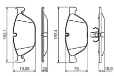 Plaquette de frein BMW 318