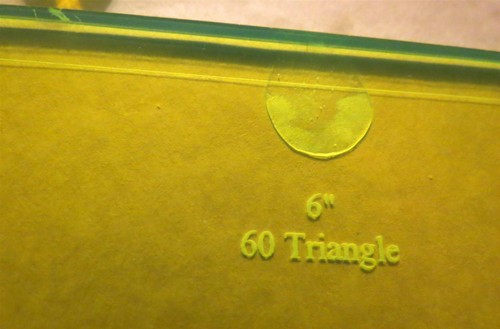 QUILTING 60 Degree Finished Lot 5 Triangle Templates 1/8" Woodworking Pattern - Picture 5 of 5