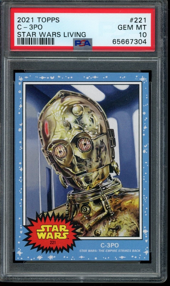2021 Topps Star Wars Living Set #221 C-3PO PSA 10 Gem Mint SP Card