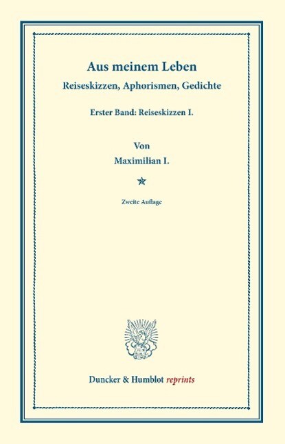 Thumbnail - Aus Meinem Leben | Buch | 9783428166138