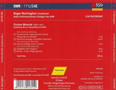 英CD  Philharmonic Orchestra RPO Plays Mahlers 5th Symphony RPOCDC108 RP Records (4) /00110 31HogDitBFL._UF1000,1000_QL80_.jpg