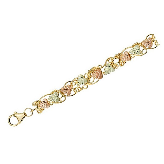 10k Black Hills Gold Grapes and Leaves Bracelet for sale online eBay