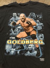 Vintage Goldberg WCW T Shirt Large Mens Black 1998 WWE ECW