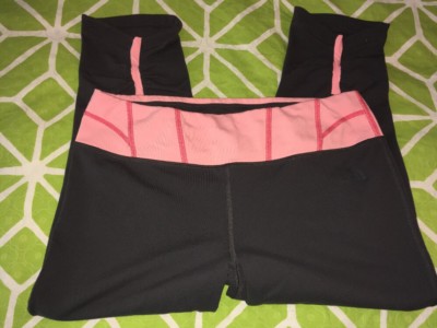 The North Face Women s Vapor Wick Gray Pink Crop Yoga Hiking Leggings Pants M