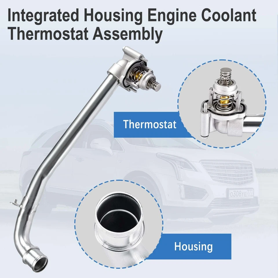 Conjunto de carcasa termostato para Chevrolet Blazer 3,6 L 2019 2020 2021 2022 2023 Foto 3 de 4