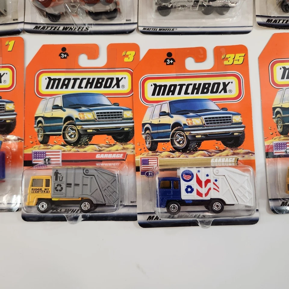Matchbox Work Trucks Peterbilt Volvo Bedford Tanker Garbage Diecast Cars Lot MOC - Image 3 of 4