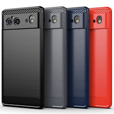 For Google Pixel 6 Pro 6 5 4A 4XL 4 Carbon hot Brushed Gel Phone Case Cover