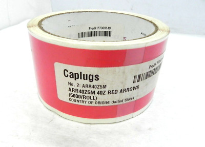Caplugs ARR40Z5M 40Z Red Paper Inspection Arrows, 5000/Roll (HR)