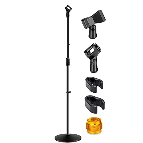 Microphone Stand - Universal Mic Mount with Heavy Compact Base-image