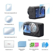 For DJI Action 5 Pro Camera HD Tempered Glass Film Cover Lens Screen Protector