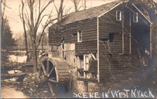 Vintage Postcard RPPC Mill Scene in West Nyack New York C7
