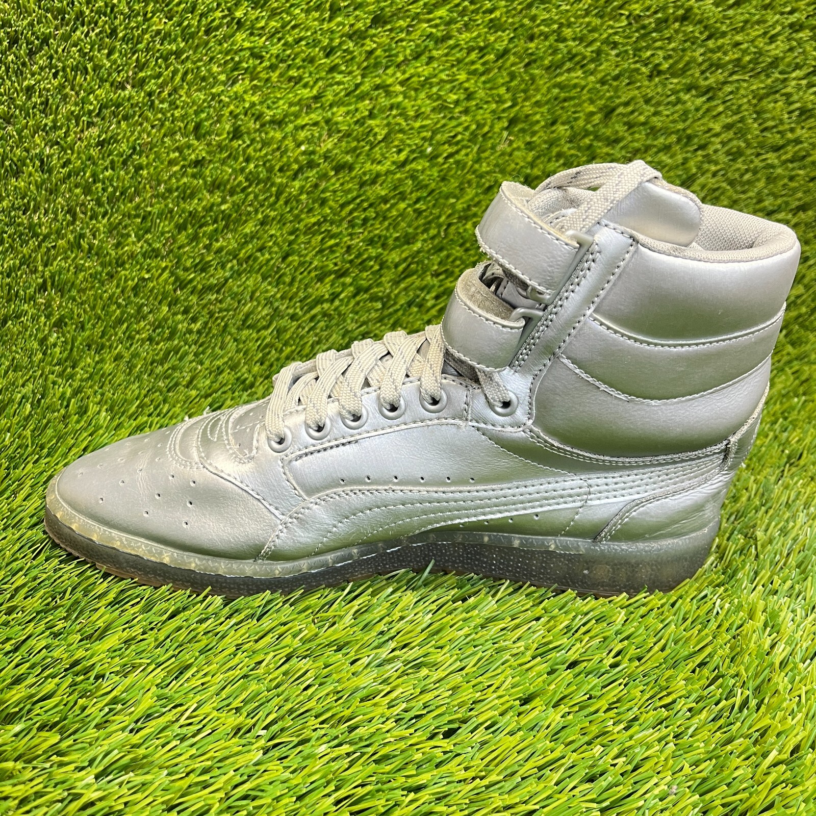 SAOLA Scarpe da ginnastica Puma Sky II Hi da uomo taglia 8 platino argento atletica outdoor