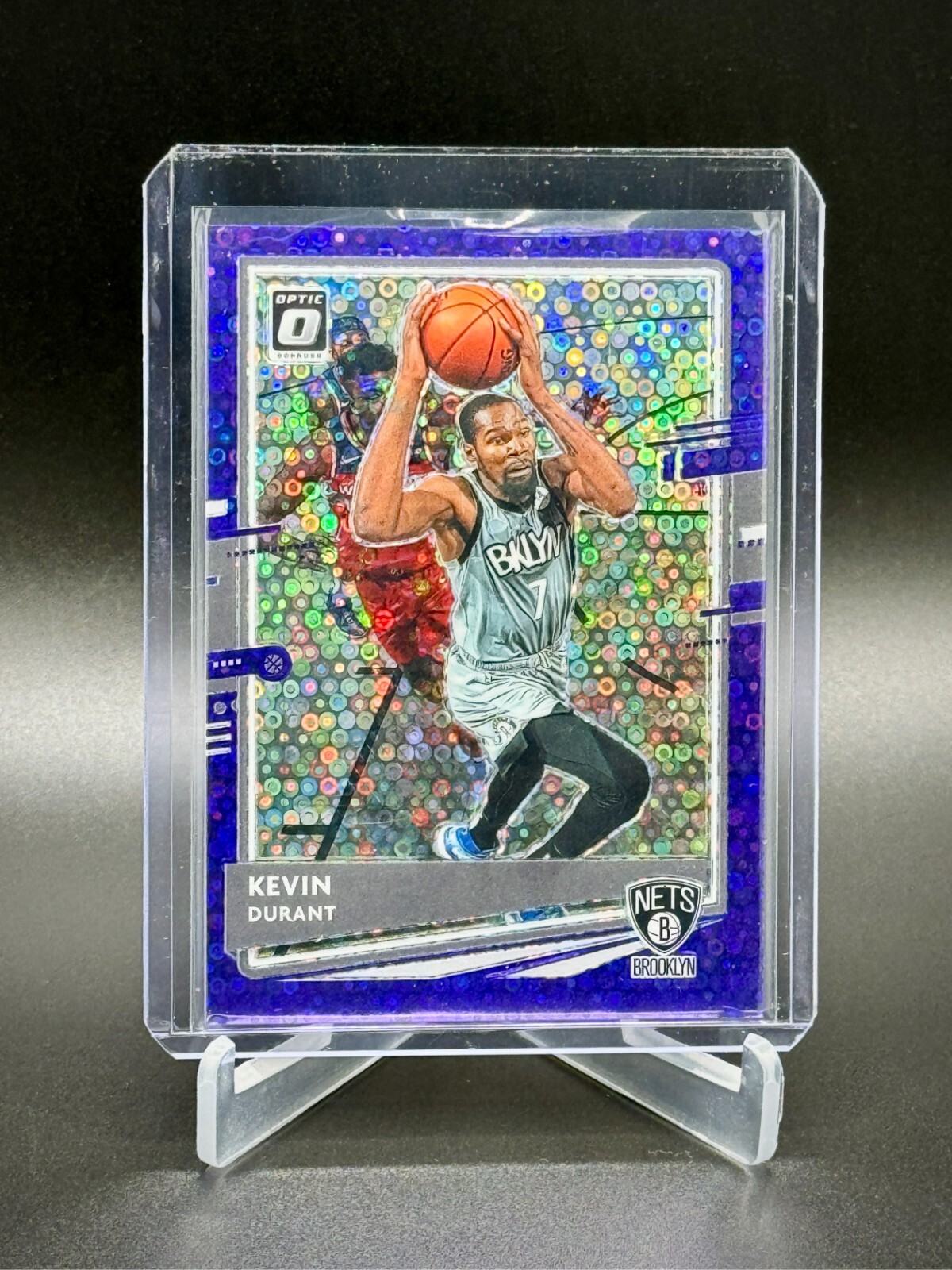 Kevin Durant 2020-21 Panini Optic Purple Disco Prizm /95 #136 KD MVP SP