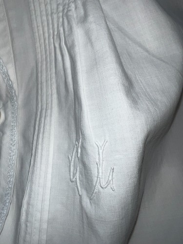 Superbe chemisier camisole entièrement brodé main époque 1900 - Imagen 10 de 14