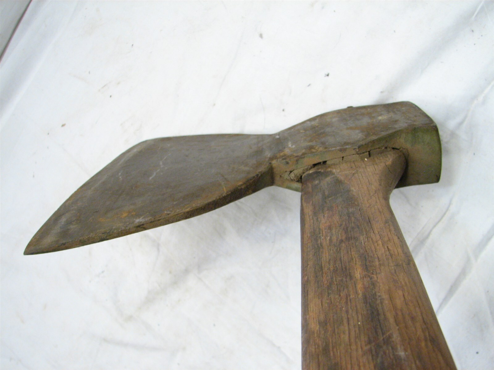 Antique Wm. Beatty & Son Broad Squaring Hewing Axe Lumber Woodworking
