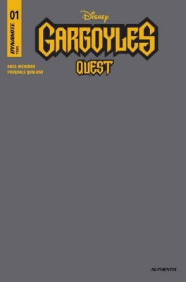 Gargoyles Quest #1 Stone Grey Blank Authentix Variant Cover K