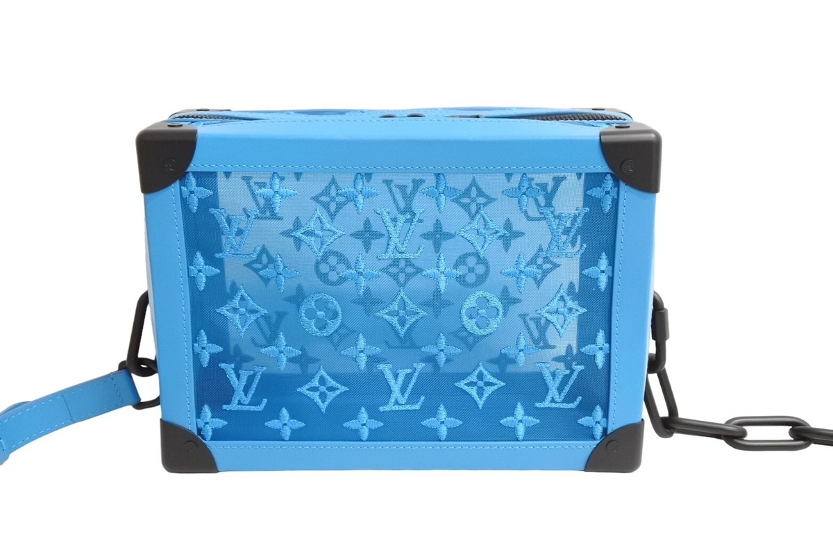 AUTH LOUIS VUITTON SOFT TRUNK SHOULDER BAG M45074 MONOGRAM MESH