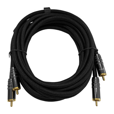 Kabel 2,5m Stecker auf Stecker Verlängerung 2x Chinch RCA Stereo Audio Component