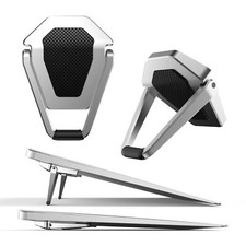Ergonomic Laptop Stand Zinc Alloy Anti-Slip Riser MacBook 10-15.6" Silver