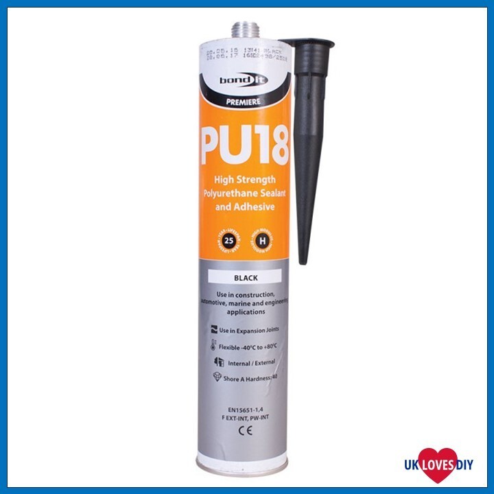 PU18 Black Polyurethane Adhesive Sealant High Strength PU Marine Auto