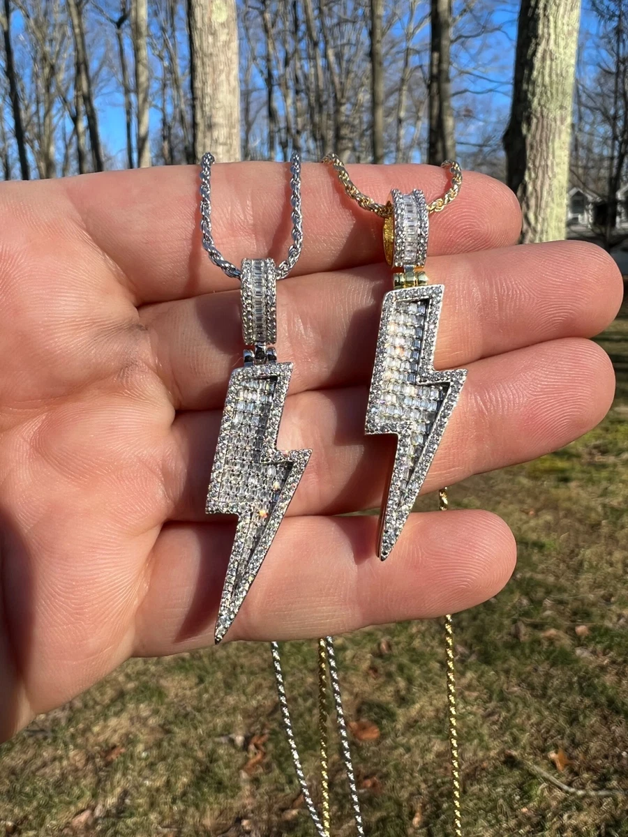 Lightning bolt shop pendant