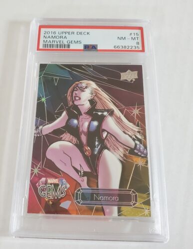 2016 Upper Deck Marvel Gems Namora  /225  Psa 8 #15 Thick Card Beautiful Lady  - Picture 1 of 3