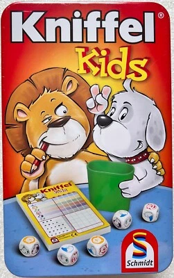 Kniffel Kids Metalldose Schmidt Spiele Würfelspiel Familienspiel Lernspiel 51245 - Bild 1 von 4