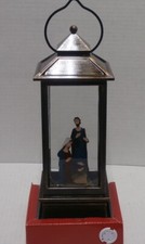 Nativity Water / Snow Globe Lantern Lighted - New - s9e
