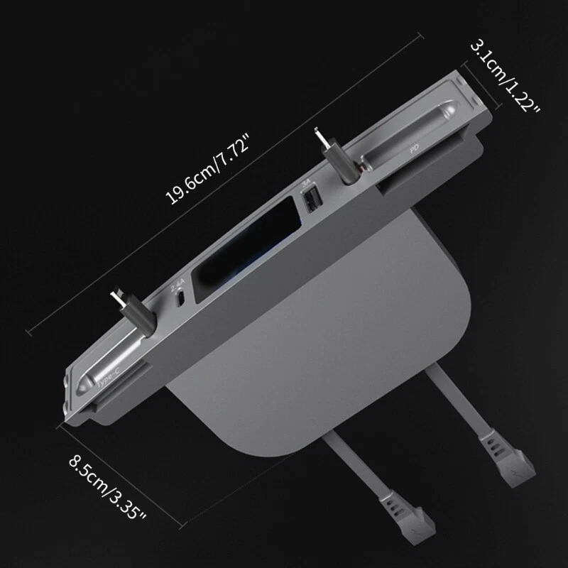 Retractable USB Hub Charger with Data Transfer and Docking Station