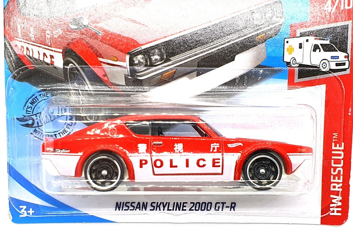 Hot Wheels Red Nissan Skyline 2000 GT-R Kid Diecast Model Toy Car