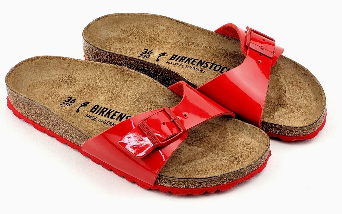BIRKENSTOCK MADRID 1024060 Patent Cherry Lack Rot normale Weite 