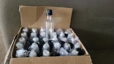 Plastic Bottles W Screw On Caps 4"x1" Box Of 30