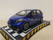 1:18 Honda FIT Sport 2023 fourth generation Diecast Metal Model Car Blue Gifts
