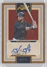 2016 Panini Prime Cuts Base VI Auto Holo Gold 5/10 Brandon Belt #192 0b0