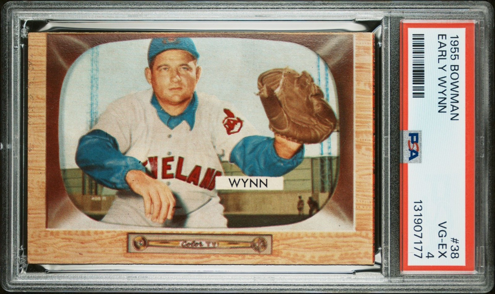1955 Bowman EARLY WYNN #38 PSA 4 VG-EX Senators Indians White Sox HOF