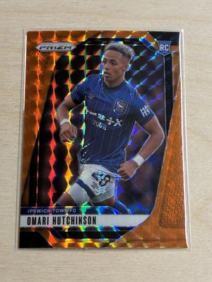 2024-25 Panini Prizm Premier League Omari Hutchinson RC Orange Hyper Rookie #277